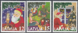 Latvia 1999 - Christmas, Santa Claus - Mi 514-516 ** MNH - Lettland