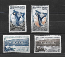 TAAF - Timbres 4-5-8-9 ( 1956 ) Neufs ** - Neufs