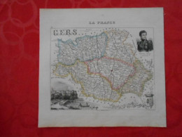 CARTE VUILLEMIN DEPARTEMENT DU GERS (32) - Geographical Maps