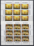 Europa Cept 1998 Macedonia  2v Sheetlets  ** Mnh (59572) ROCK BOTTOM 30v Value Small Hole In Margin - 1998