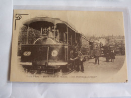 CPA   PARIS  VECU  //  TRAMWAY  A  VAPEUR --  REPRO - Transporte Público