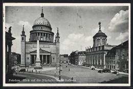 AK Potsdam, Blick Auf Die Nikolaikirche U. Rathaus  - Potsdam