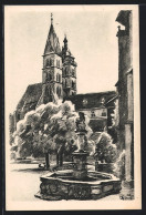 Künstler-AK Esslingen Am Neckar, Brunnen An Der Dionysiuskirche  - Esslingen