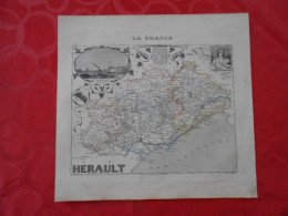 CARTE VUILLEMIN DEPARTEMENT DE L'HERAULT (34) - Carte Geographique