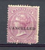 MAURICE : Yv. N° 40a SB N° 72 Fil CC  CANCELLED (*)  5s Lilas  Rose  Cote 65 Euro BE R 2 Scans - Maurice (...-1967)