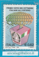 USATI ITALIA 2006 - Ref.1003B "VOTO DEGLI ITALIANI ALL'ESTERO" 1 Val. - - 2001-10: Usados