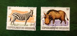 Burundi - 1982 2 Values African Animals WWF Used - Used Stamps