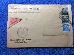 DR Nachnahme Brief - Greifenberg 12.1.38 (1VVA004) - Storia Postale