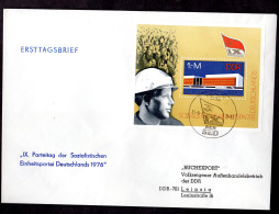 DDR, FDC Block "IX. Parteitag Der SED 1976" - Other & Unclassified