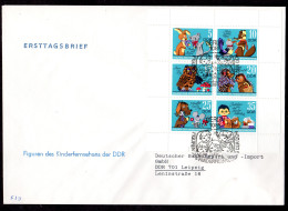 DDR, FDC  Kleinbogen "Figuren Des Kinderfernsehens" - Autres & Non Classés