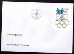 DDR, FDC Block "Spiele Der XXIV. Olympiade 1988" - Sonstige & Ohne Zuordnung