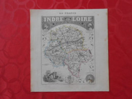 CARTE VUILLEMIN DEPARTEMENT DE L'INDRE-ET-LOIRE (37) - Geographical Maps