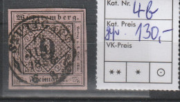 Württemberg Mi.-Nr. 4b Gestempelt, Geprüft  - Other & Unclassified