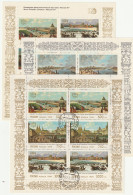 Russland: 850 Jahre Moskau (Gemälde) In 3 Kleinbögen, Gest. - Blocks & Sheetlets & Panes