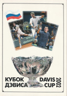 Russland: Gewinn Des Davis Cups. Souvenir-Folder Mit Zd.-KBgn - Blocs & Hojas