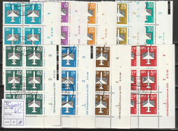 DDR Druckvermerke: Flugpost-Serie Komplett, Gef.-gestempelt - Otros & Sin Clasificación