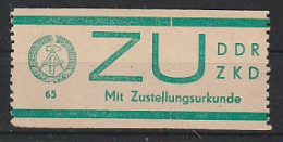 DDR ZKD E 1, Postfrisch Einwandfrei (MNH) - Otros & Sin Clasificación