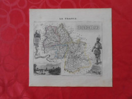 CARTE VUILLEMIN DEPARTEMENT DE L'ISERE (38) - Cartes Géographiques