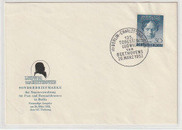 Berlin: FDC  Beethoven, 1952 - Andere & Zonder Classificatie