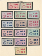 ZKD-Laufkontrollzettel 1 - 15 **  - Otros & Sin Clasificación