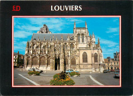 27 - Louviers - Eglise Notre Dame - Automobiles - CPM - Voir Scans Recto-Verso - Louviers