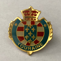 PINS  REGION VILLE TOURAINE 37   BLASON COURONNE / 33NAT - Cities