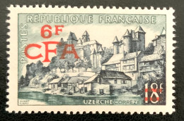 1955 REUNION UZERCHE SURCHARGE CFA - NEUF** - Nuovi