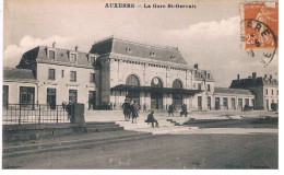 CPA AUXERRE Gare St Gervais - Estaciones Sin Trenes