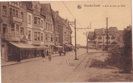 KNOKKE :  L'arret Du TRAM   Ecrit Avec Timbre - Met Zegel - Knokke