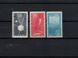 DDR 1957/1958 Space, International Geophysical Year 3 Stamps MNH - Europa