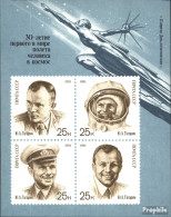 Sowjetunion Block218 (kompl.Ausg.) Postfrisch 1991 Kosmonauten: 30. Jahrestag - Blocs & Hojas
