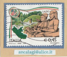 USATI ITALIA 2006 - Ref.1010B "REGIONI D'ITALIA: Lazio" 1 Val. - - 2001-10: Oblitérés