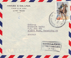 BOLIVIA - AIR MAIL 19?? LA PAZ - WIEN/AT / 6231 - Bolivien