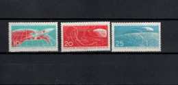 DDR 1961 Space, First Manned Spaceflight Set Of 3 MNH - Europa