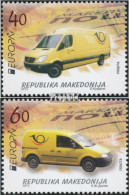 Makedonien 656-657 (kompl.Ausg.) Postfrisch 2013 Postfahrzeuge - Macedonië