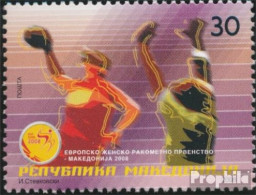 Makedonien 482 (kompl.Ausg.) Postfrisch 2008 Handball EM - Macedonia