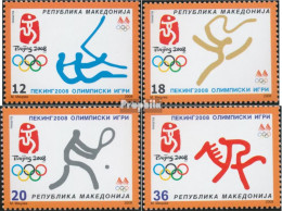 Makedonien 469-472 (kompl.Ausg.) Postfrisch 2008 Olympische Sommerspiele08 Peking - Macedonia