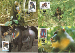 CM Guinea Equatorial/WWF Protected Mandrill 1991 - Mono