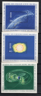 DDR 1964 Space, International Year Of The Quiet Sun Set Of 3 S/s MNH - Europe