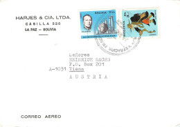 BOLIVIA - AIR MAIL 1974 LA PAZ - WIEN/AT / 6242 - Bolivie