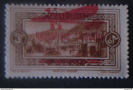 LEBANON GRAND LIBAN 1928 TYPE DE 1927 SURCHARGE ARABIC CARMIN MHL - Lebanon