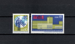 DDR 1970 Space, 25 Years Of DDR Broadcast Set Of 2 MNH - Europe