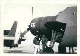 Aviation - Photo D'aviateur Postant Avec Son Avion - Militaria - Photo Vélox - Photographie 88 X 60 Mm - Voir Scans Rect - Aviateurs