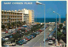 Automobiles - Saint Cyprien Plage - Le Boulevard Mailhol - La Place Centrale - Flamme Postale - CPM - Voir Scans Recto-V - Turismo
