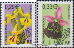 Frankreich 3594-3595 (kompl.Ausg.) Postfrisch 2002 Orchideen - Neufs