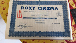 RARE Action Roxy Cinéma Action 500 Francs (3000 Exemplaires) - Autres & Non Classés