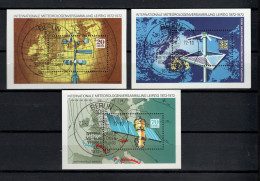 DDR 1972 Space, Meteorology Set Of 3 S/s With First Day Cancellation - Europe