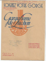 FF / SUPERBE PROTEGE CAHIER Ancien  GARGARISME DE LUCHON / NANTUA (ain) - Protège-cahiers