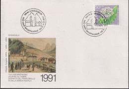 1991 Schweiz Brief Tag Der Briefmarke Einsiedeln, Mi:CH 1455,Yt:CH 1383, Zum:CH J319, Bärlauch - Briefe U. Dokumente