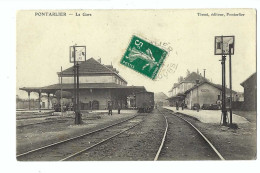 32342 - Pontarlier La Gare  Tissot éditeur Pontarlier - Pontarlier